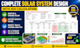complete rooftop and ground solar system design with ROI calculation