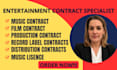 draft entertainment contracts music agreements and legal documents