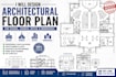 design architectural floor plan for school, church, office and workspace