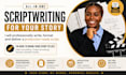 write engaging movie screenplays, youtube scripts, and movie script editing
