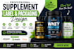 design professional supplement label and packaging for your brand