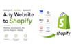 convert clone migrate wix squarespace webflow joomla weebly to shopify wordpress