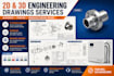 create 2d and 3d engineering drawings, mechanical drawings, technical drawing