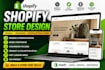 design shopify website, redesign shopify store, and build dropshipping store