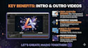 create professional intro, outro video