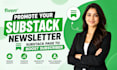 promote your substack newsletter, substack page to boost subscriber