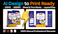 convert ai packaging design to print ready files manually