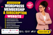 customize ultimate member membership website with wordpress  and elementor pro