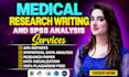 do medical research data analysis, reports, spss statistical analysis