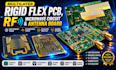 design multilayer rigid flex pcb rf microwave circuit and antenna board