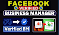create fresh verified fb business manager and ads account