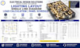 create lighting layout single line diagram load calculation panel schedule