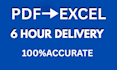 convert PDF to excel or word with 100 percent accuracy