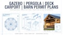 design gazebo pergola deck carport barn structural permit plans