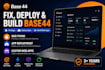 fix base44 bugs, base44 app deployment and build your base44 web app