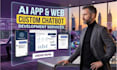 create chatbot ai chatbot ai voice agent mobile app ai website chatbot integrate