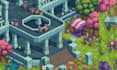 isometric pixel art character animation pixel game assets, pixel art background