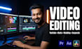 do professional video edit, youtube video editing