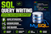 write fix and optimize sql queries in mysql