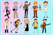 draw stick figures and stick men in a unique style