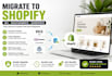 migrate to shopify wix woocommerce transfer website store wordpress migration