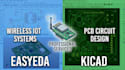 create wireless iot systems and pcb circuit using easyeda and kicad