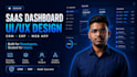 design saas dashboard ui ux, crm erp web app admin panel in figma