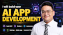 develop an ai app, website, mobile app, ai integration, saas