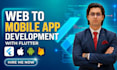 convert website to app, ios app and android app