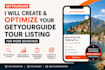 create and optimize your getyourguide tour listing for more bookings
