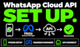 set up your whatsapp cloud API and configure meta business manager