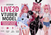 design live2d vtuber model streaming avatar concert avatar rigging talking head