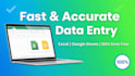 do accurate data entry in excel and google sheets