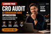 audit your landing page and improve conversion rates