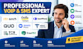 sinch goto connect volp openphone quo zoom phone hippa tcr registration freepbx