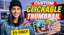 design you custom and clickable thumbnail