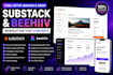 setup substack account manage substack beehiiv newsletter manage substack post