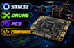 design stm32 drone flight controller pcb and embedded firmware