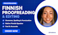 proofread and edit your finnish text