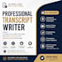 convert your audio, podcast, or video into clean transcripts