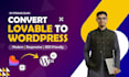 convert lovable websites to SEO friendly wordpress with elementor