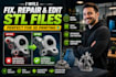 fix stl file, repair 3d models, edit stl for perfect 3d printing