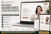 design a squarespace coaching website with booking and acuity scheduling