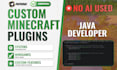 develop a custom minecraft plugin for your server