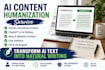 humanise ai generated content into natural