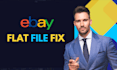 audit ebay flat file CSV and provide detailed error report