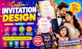 design wedding invitation, birthday invitation, party invite