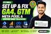 setup google analytics4, ga4 ecommerce tracking via gtm