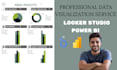 provide expert data visualization services with looker studio and power bi