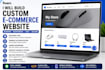 build a responsive ecommerce website with admin dashboard